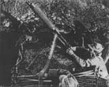 Mitraliera romaneasca pe frontul de la Oituz, iulie 1917.