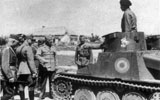 General Pantazi inspecting the 5th Mechanised Squadron of the 8th Cavalry Division in Crimea, 8 August 1942.