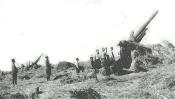 A battery of 150 mm Skoda model 1934 howitzers near Odessa