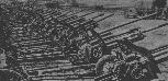 Piese de artilerie capturate de la trupele sovietice