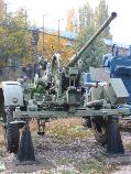 20mm Gustloff model 1938 antiaircraft gun  in the courtyard of the National Military Museum