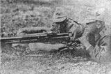 Light machinegun in action