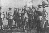 M.S. Regele decorand ofiteri si soldati din Divizia a 7-a