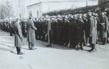 4th Border-guard Regiment lined up for the commanding colonel's inspection