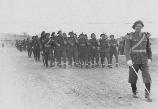 Mountain troops parading.