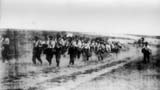 Military of 2nd Frontier-guards Regiment in the march at Kapalieva (east Odessa), on 18 August 1941.