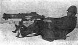 Standard firing position with Schwartzlose heavy machine-gun.